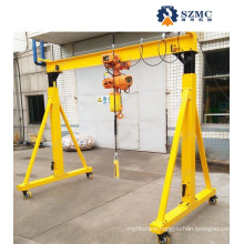 500kg 1t, 2t, 3t, 5t, Mini Indoor/Outdoor Mobile Lifting Portable Gantry Crane Price